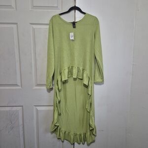 Ashley Stewart Chartreuse Dress